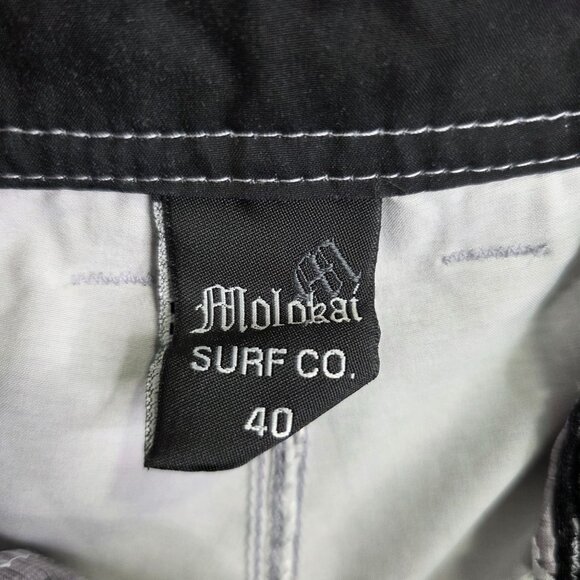 Mens Molokai Heather Gray Swim Shorts Polyester Stretch 10" Inseam Size 40 - Picture 3 of 10